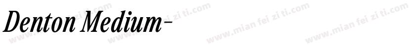 Denton Medium字体转换
